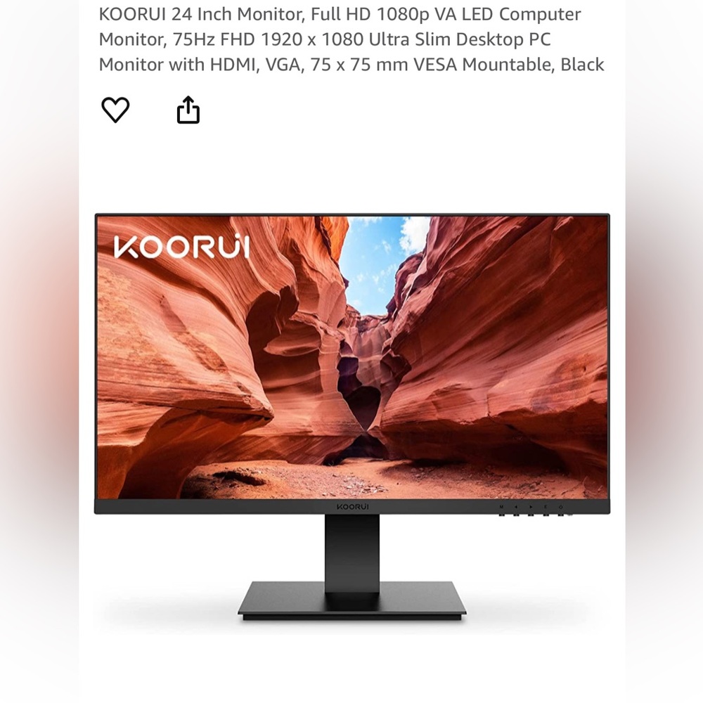 Koorui 24” Computer Monitor